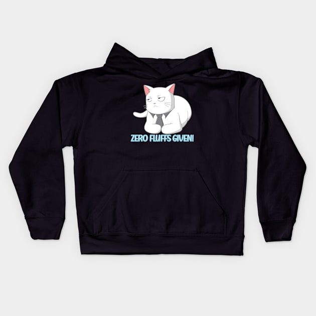 Zero Fluffs Given! Cat Kids Hoodie by The Kitten Gallery